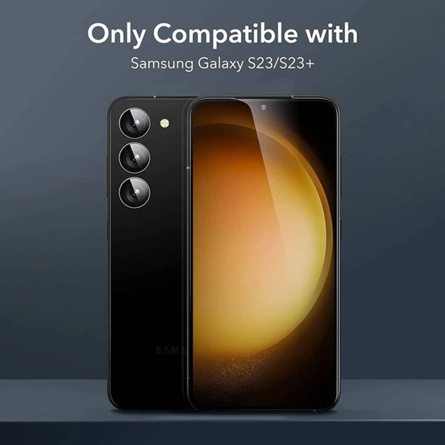 HD Tempered Glass Camera Lens Protector for Galaxy S23 Plus (2-Pack)