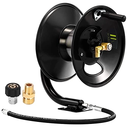 M MINGLE Pressure Washer Hose Reel