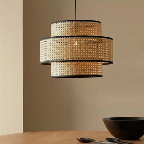 Hand Woven Rattan Pendant Light - 100CM/39.6INCH