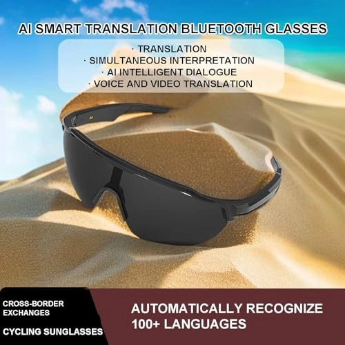AI Translation Glasses - 134 languages IP65 waterproof Wireless calls