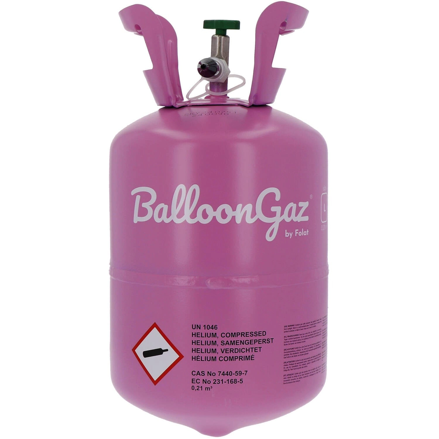 Party Centre LLC Balloongaz Large Helium Cylinder - 0.21 m³ 30 balloons