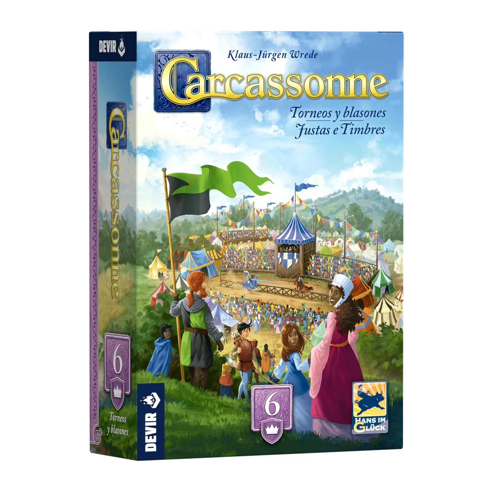 Devir Carcassonne: Tournaments and Coat of Arms