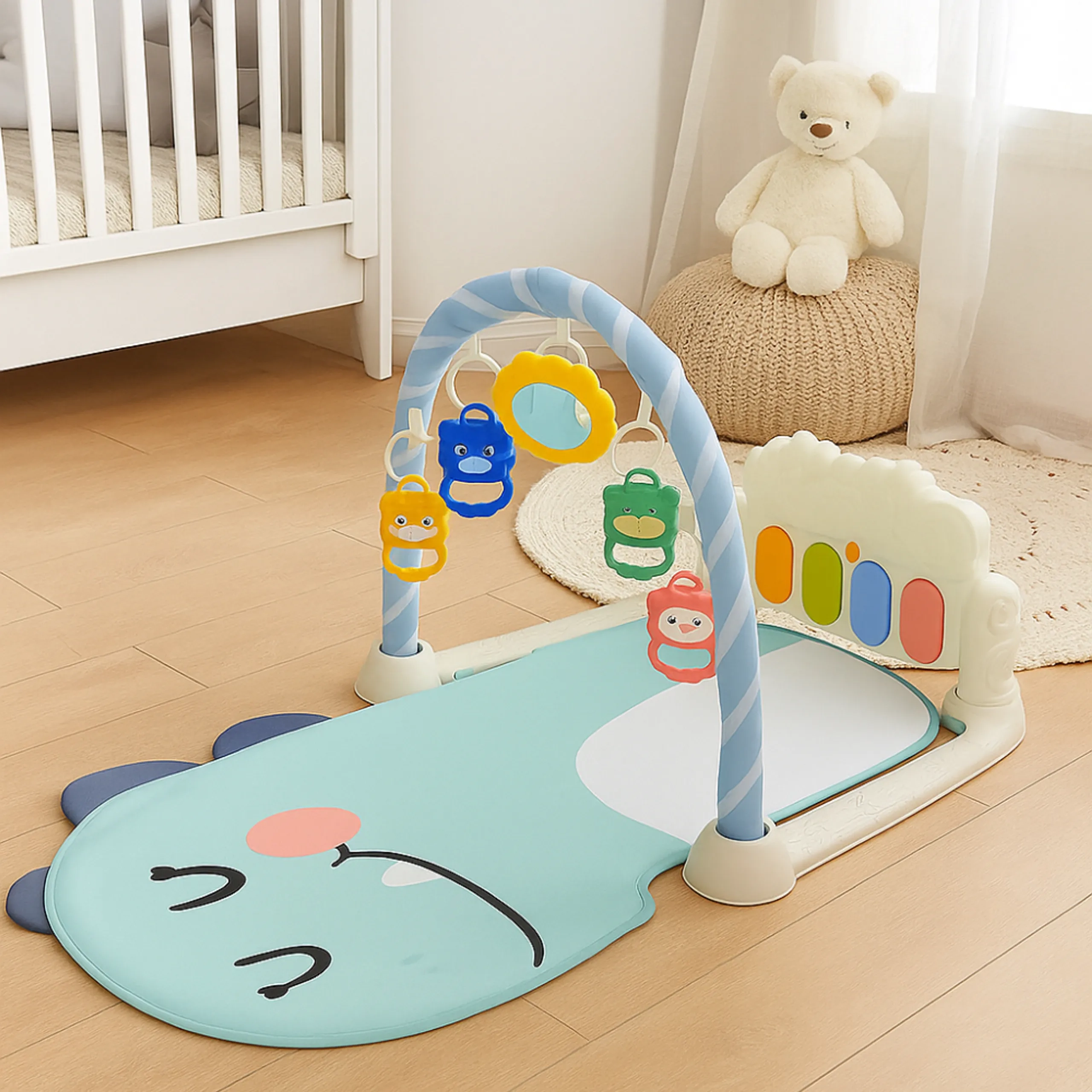 Cute Hippo Baby Play Gym - 0 months