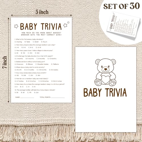 Baby Shower Games - English Adult 30pcs