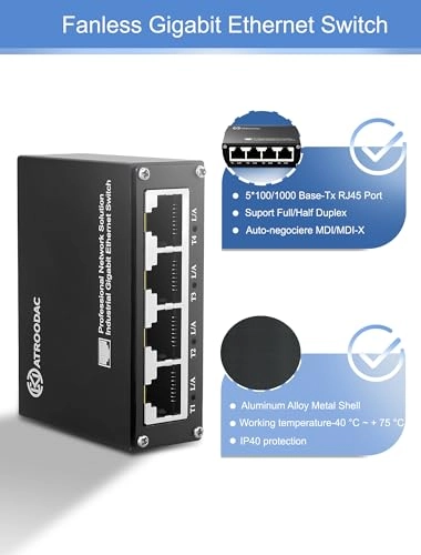 5 port | 5 Gigabit and SFP Slot(NON POE) 5-Ports
