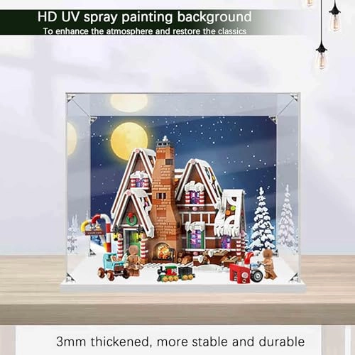 Acrylic Display Case - 35x25x25cm Dustproof Transparent