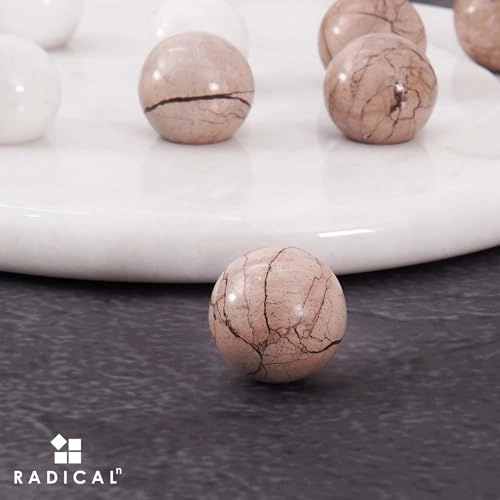 tic_tac_toe - Marble Handmade Red and Coral