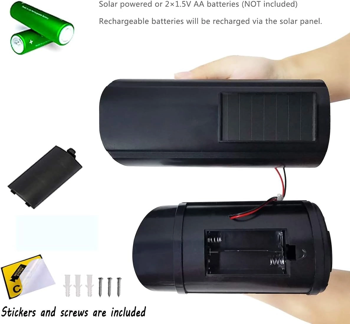 Solar Powered Bullet - Indoor Outdoor