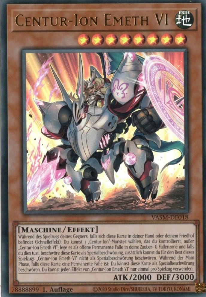 MZTCG Yugioh Centur-Ion Emeth VI VASM-DE018 - German