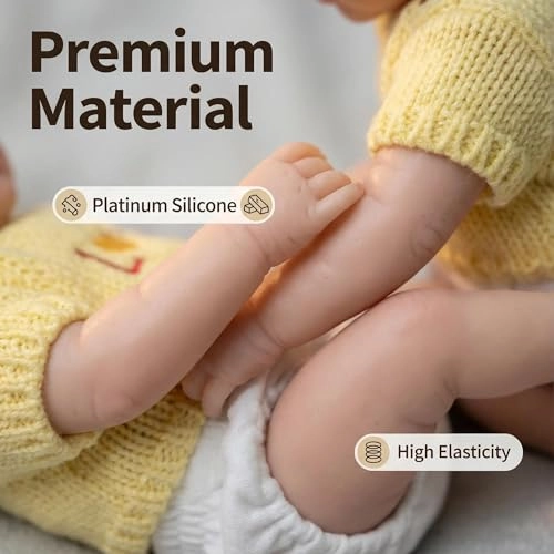 Reborn Baby Doll - 8 inch Full silicone Girl Ages 3+