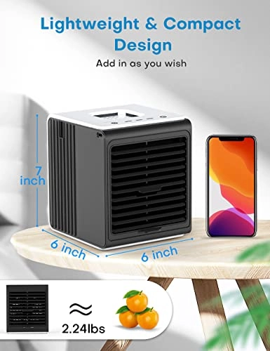Mini Air Conditioner - 3-in-1 9 oz Water Tank USB Powered