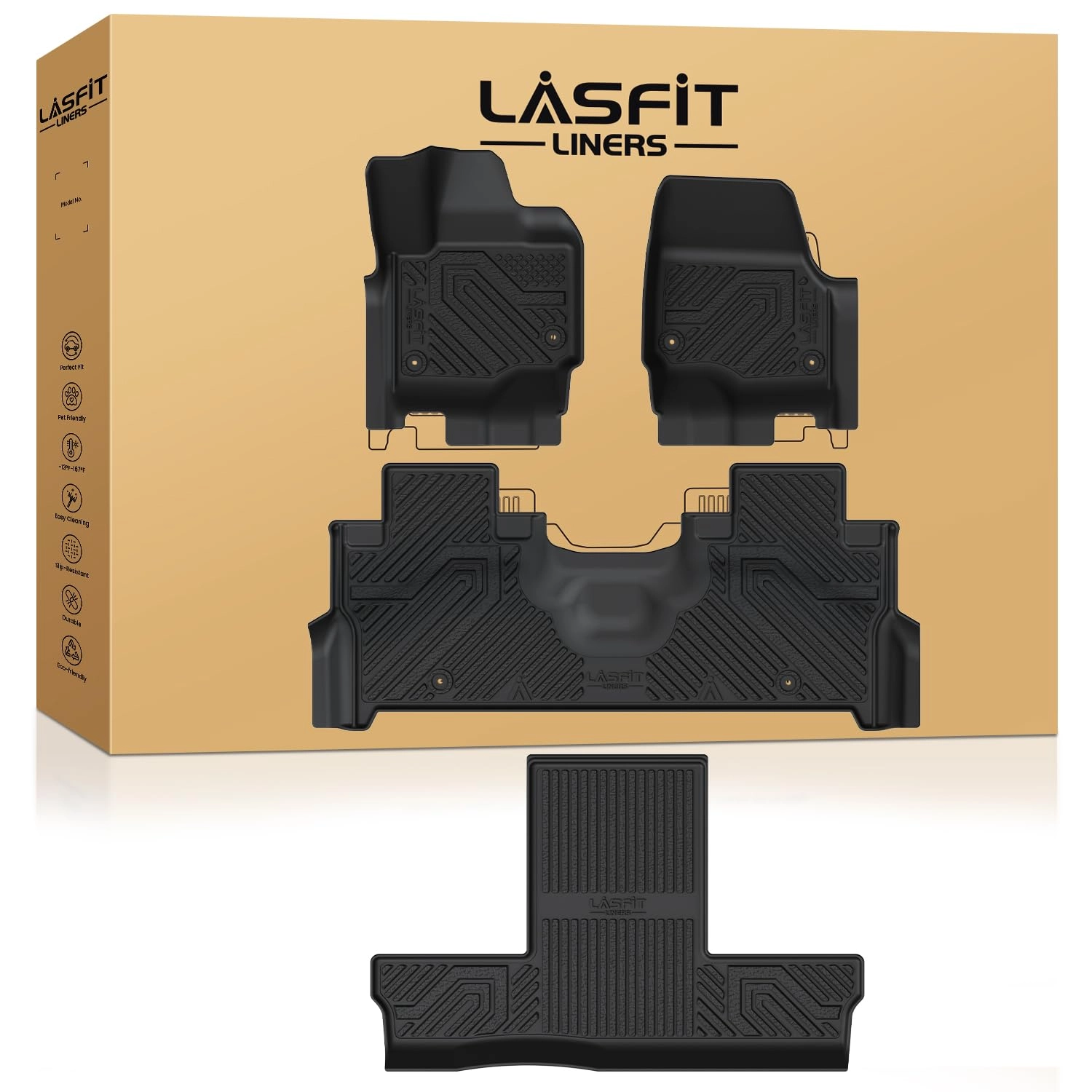 Floor Mats - Ford Expedition 2025 2026 1st & 2nd & 3rd Row