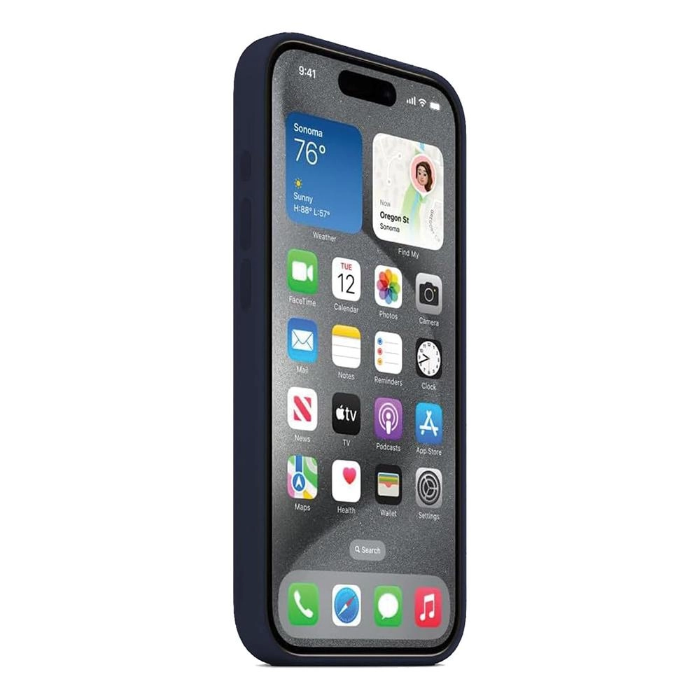 MXIP15PSC-BLK Case with MagSafe for iPhone 15 Pro - Silicone