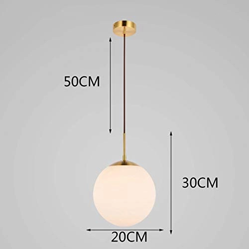 Glass Ball Chandelier - E27 Milky White