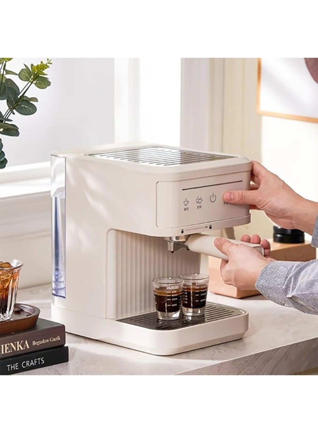 Automatic Coffee Machine - 20 Bar 3 Level Adjustable Steam