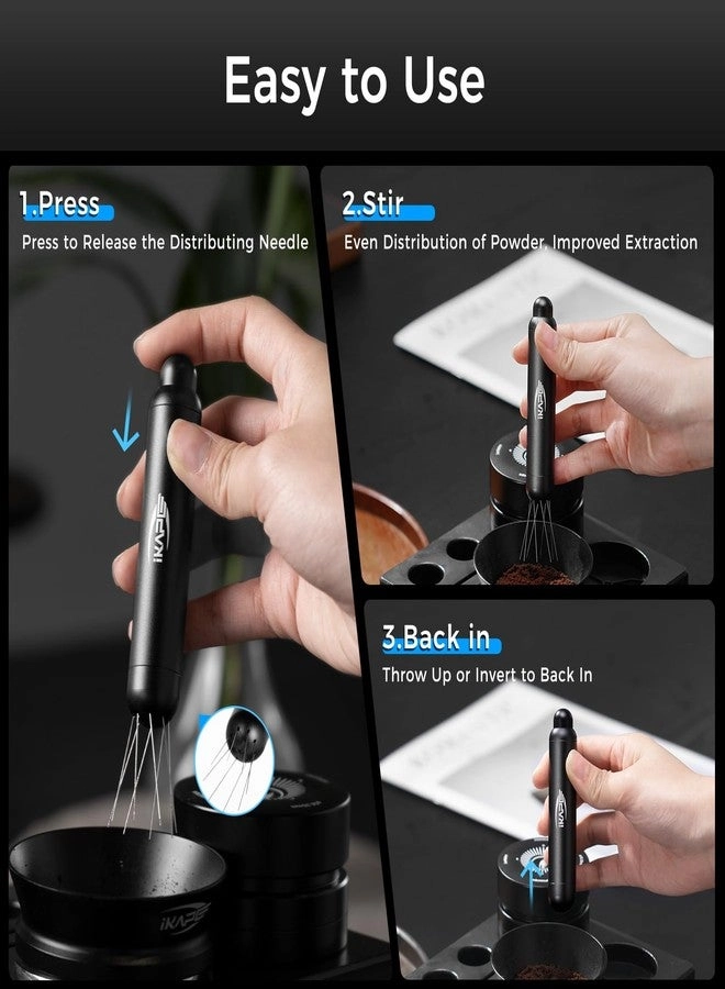 Retractable Coffee WDT Tool - 0.4mm 8 Adjustable Needles