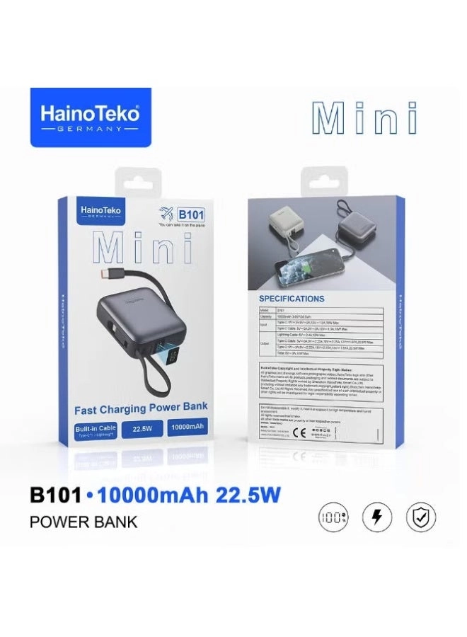 Haino Teko B101 - 10000mAh 22.5W Fast charging
