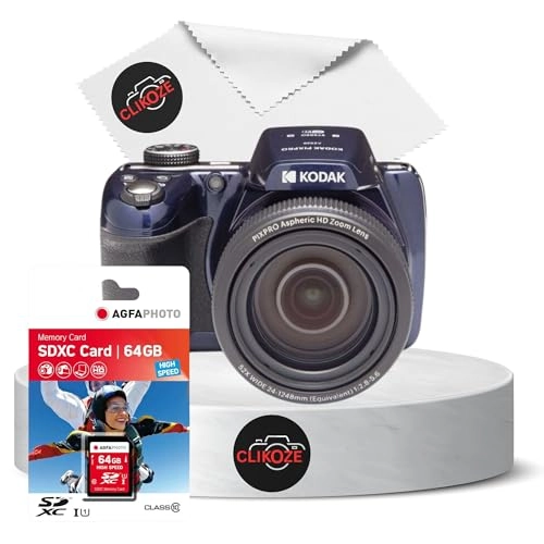 Pixpro AZ528 + SDXC Card + Cleaning Cloth