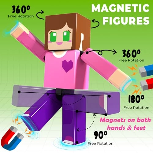 Magn Bloc - 160 pcs Cartoon