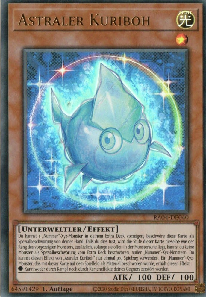 MZTCG Astral Kuriboh - Ultra Rare 1st Edition Quarter Century Stampede Yugioh (German)