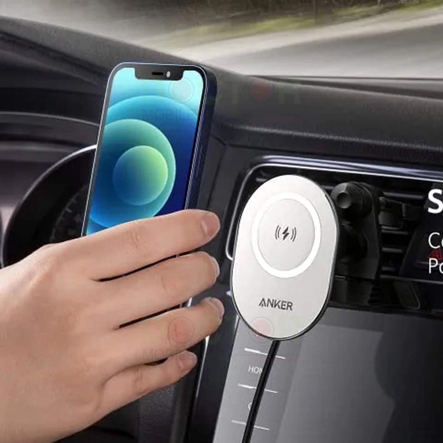 Powerwave Magnetic Charging Car Mount - USB Type C Smartphones