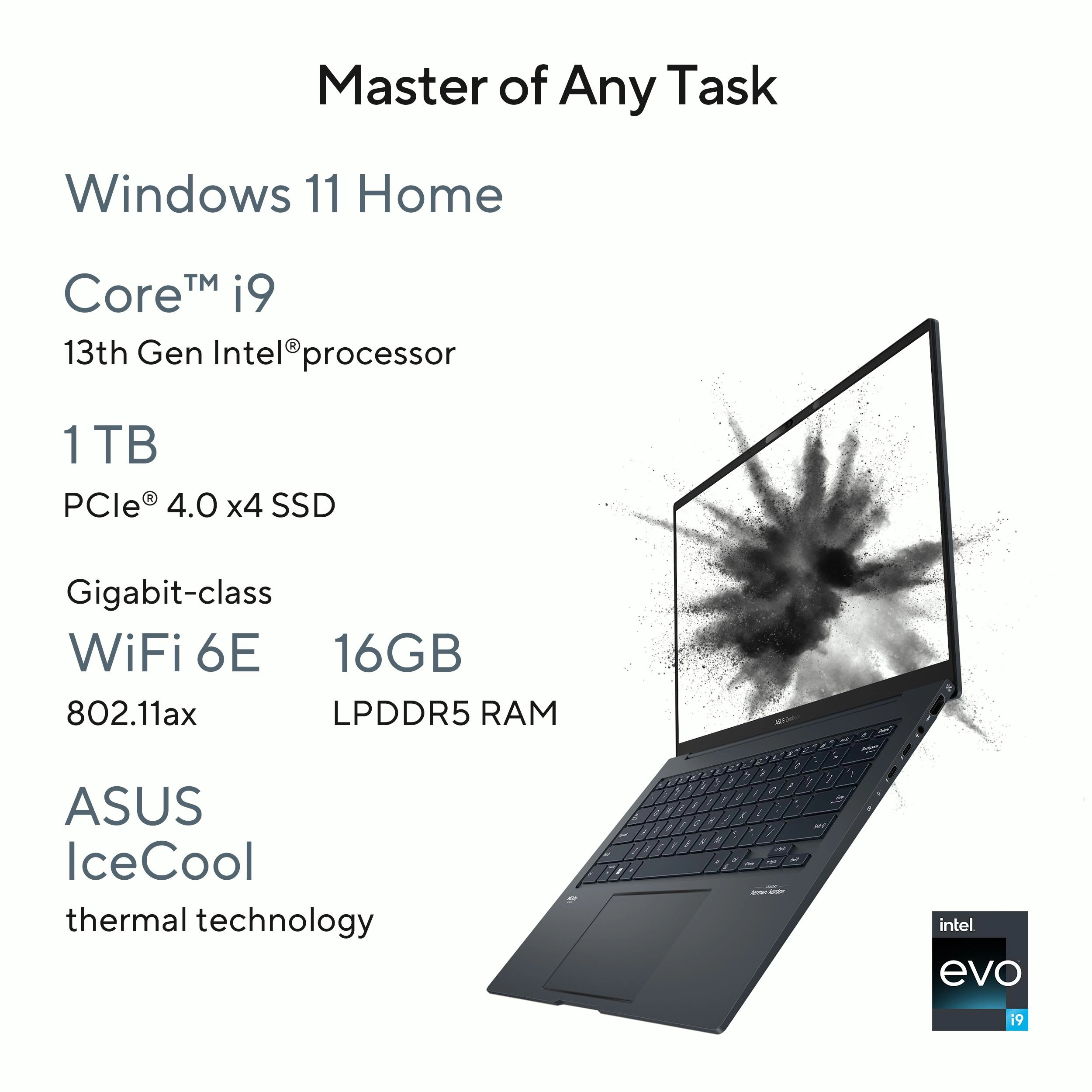 Zenbook 14X UX3404VC-OLEDI9SG - 14.5'' I9-13900H 16GB 1000GB SSD