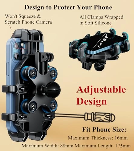 UTV Phone Mount - Vibration Dampener Adjustable