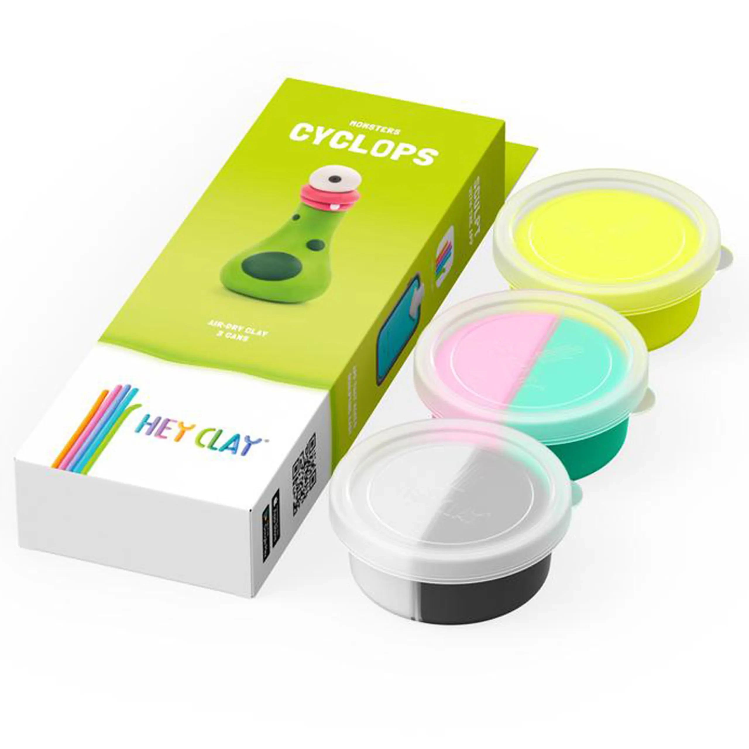 DIY Cyclops Plastic Creative Modelling Air-Dry Clay - Organic 170g 3pcs.