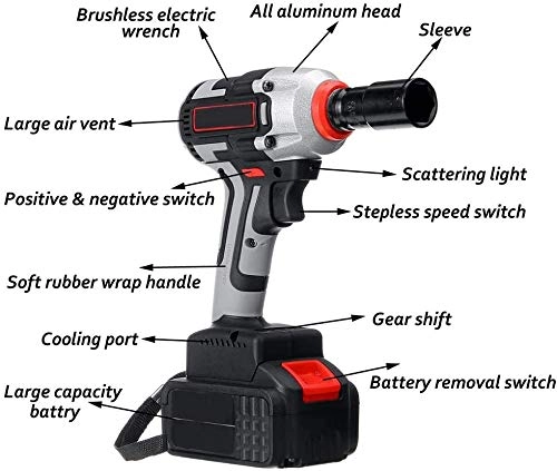 Brushless electric wrench - 3000mAh