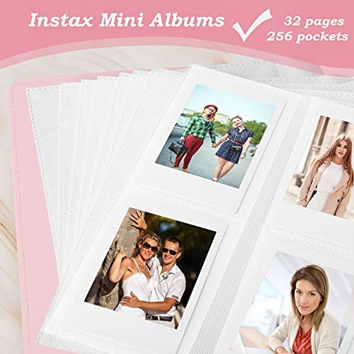 2x3" 256 Pockets Faux Leather Photo Album