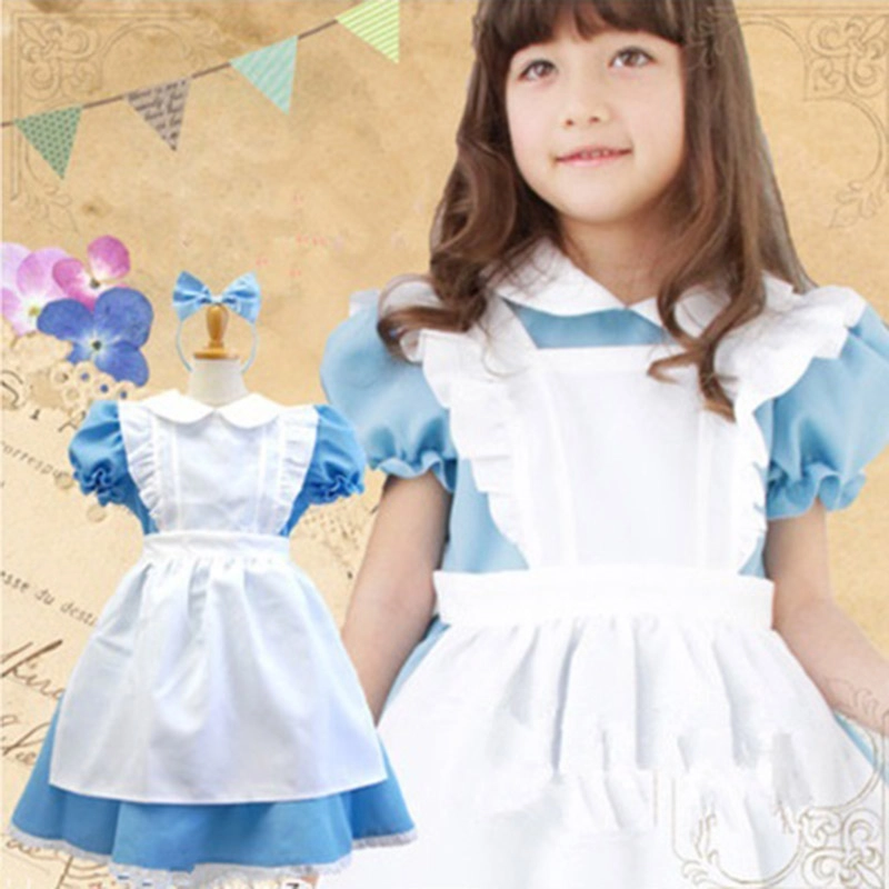 Alice In Wonderland Dress + Apron + Headband - Alice In Wonderland 2-4Y