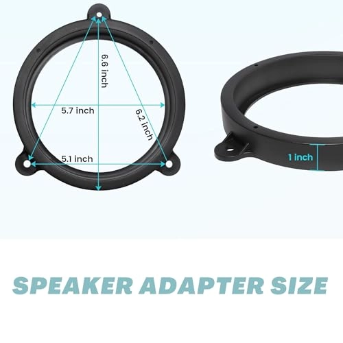 Rear Door Speaker Adapter - 6.5 Inch Fit for Subaru