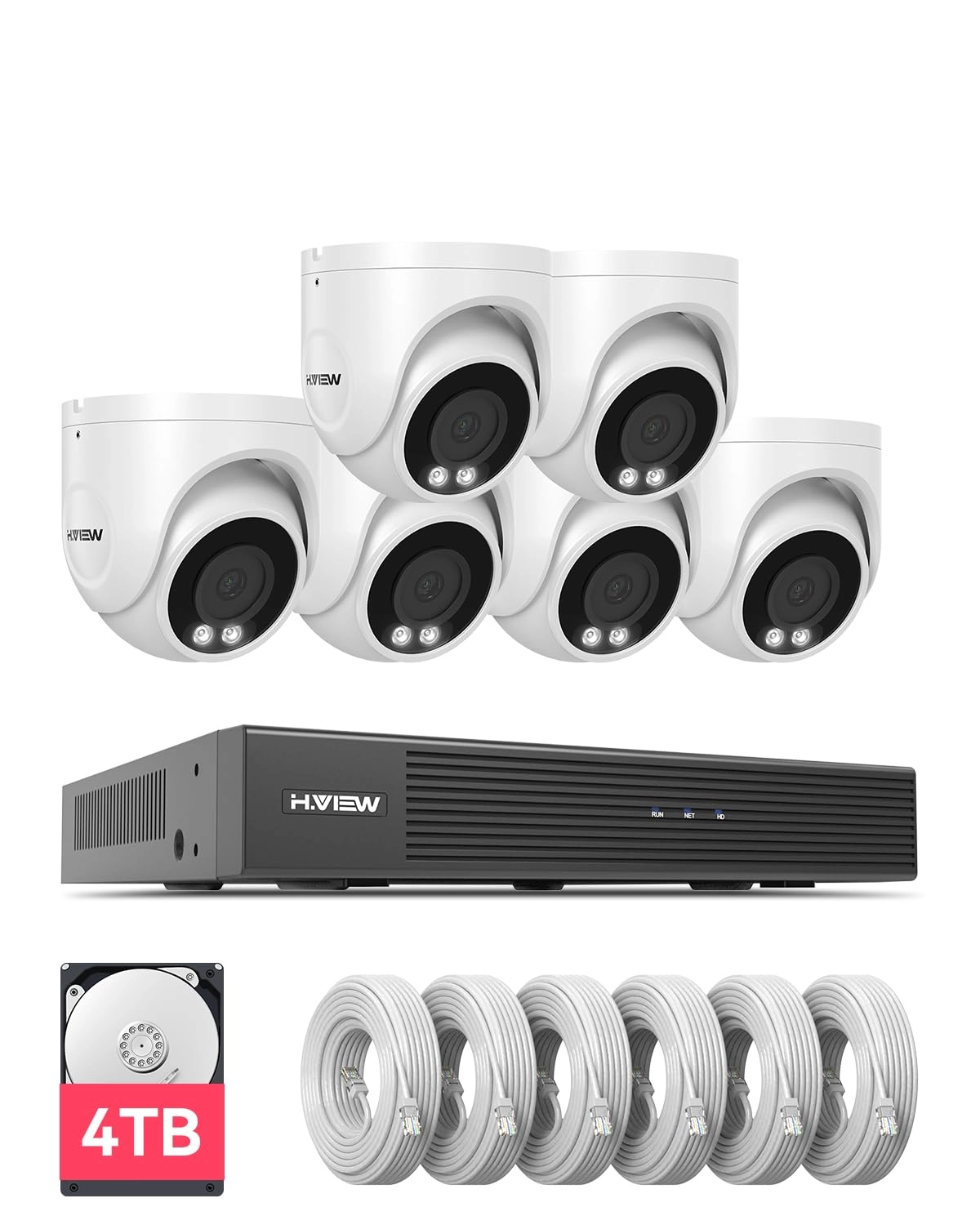 H.VIEW USNVR301-S3-P8+E800S6C6 - 8 channels