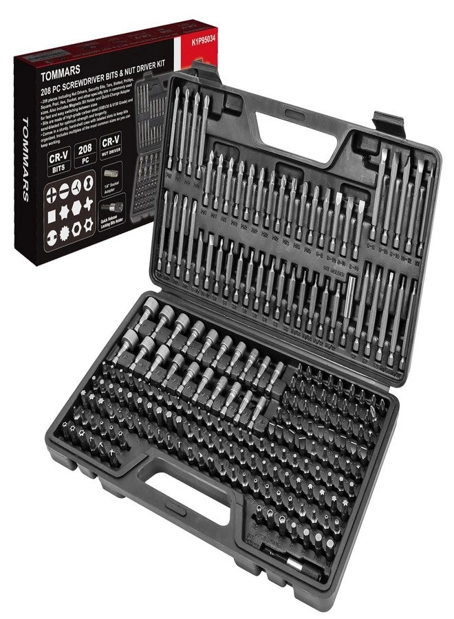 TOMMARS Master Screwdriver Bit Set - 208-Pc