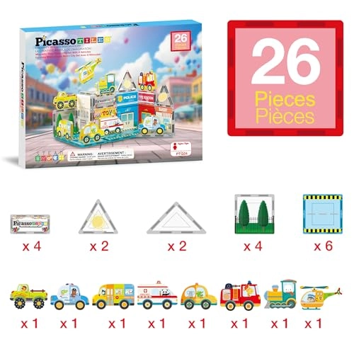 Magnet Tile Building Blocks - Metro City 26 pcs