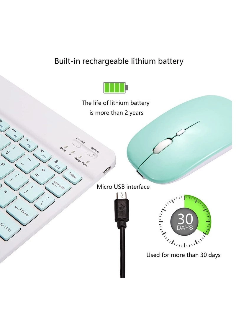 Ultra-Slim Bluetooth Keyboard + Bluetooth Mouse