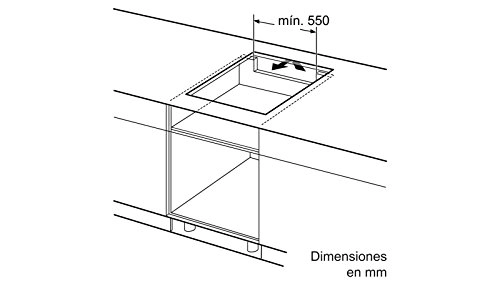 3EB965LR Induction hob
