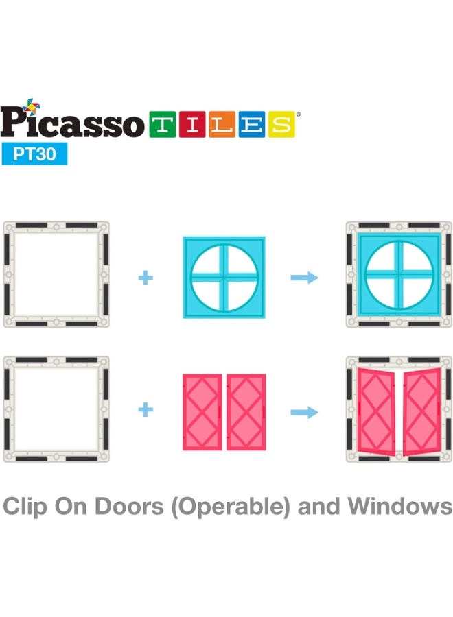 Magnetic Tiles Window and Door Clip-On - 30pcs