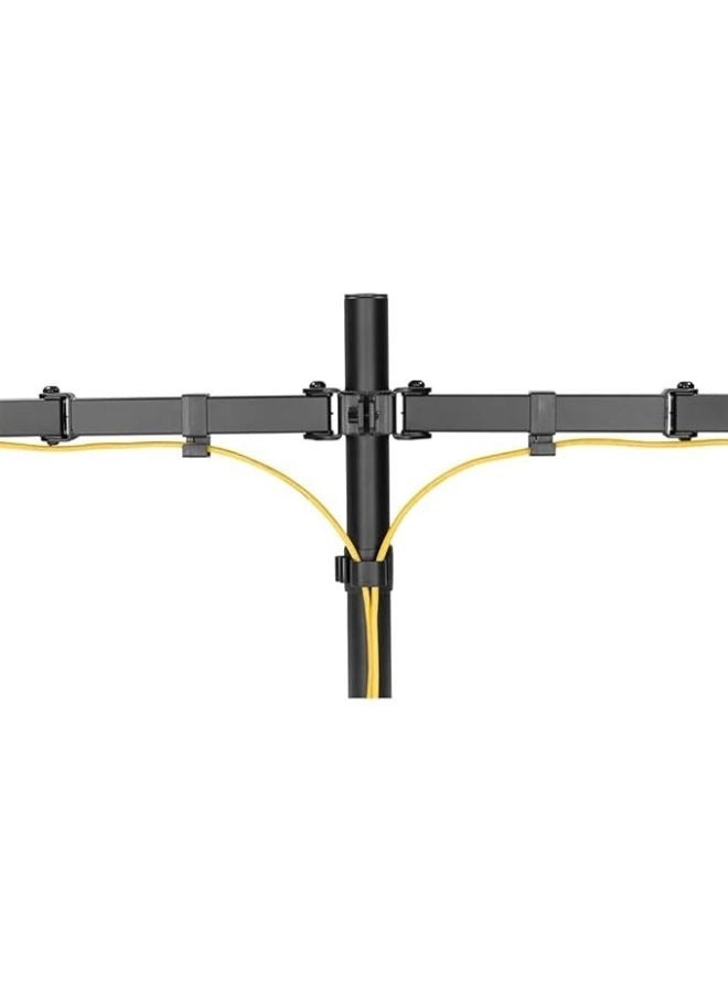 Double Arm Desk Stand - two 17 to 32 inch 75x75mm 100x100mm