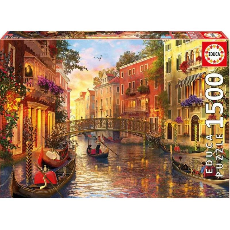 Educa Sunset in Venice Puzzle (17124) - 1500 pcs