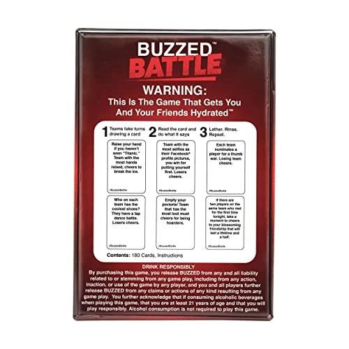 Buzzed Battle - English 21+ 180 pieces