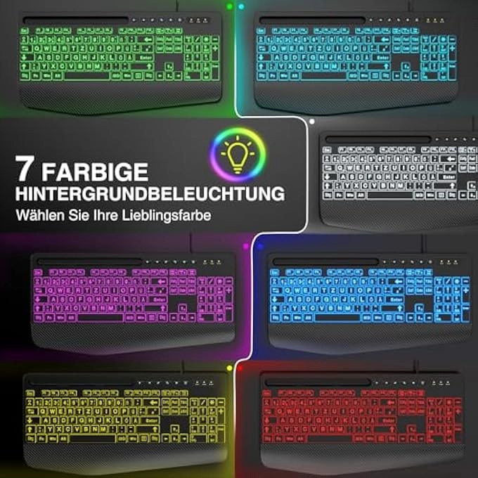 LARGE PRINT BACKLIT KEYBOARD