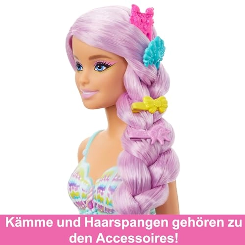 Mermaid Doll - 7-Inch-Long Fantasy Hair Accessories Ages 3+