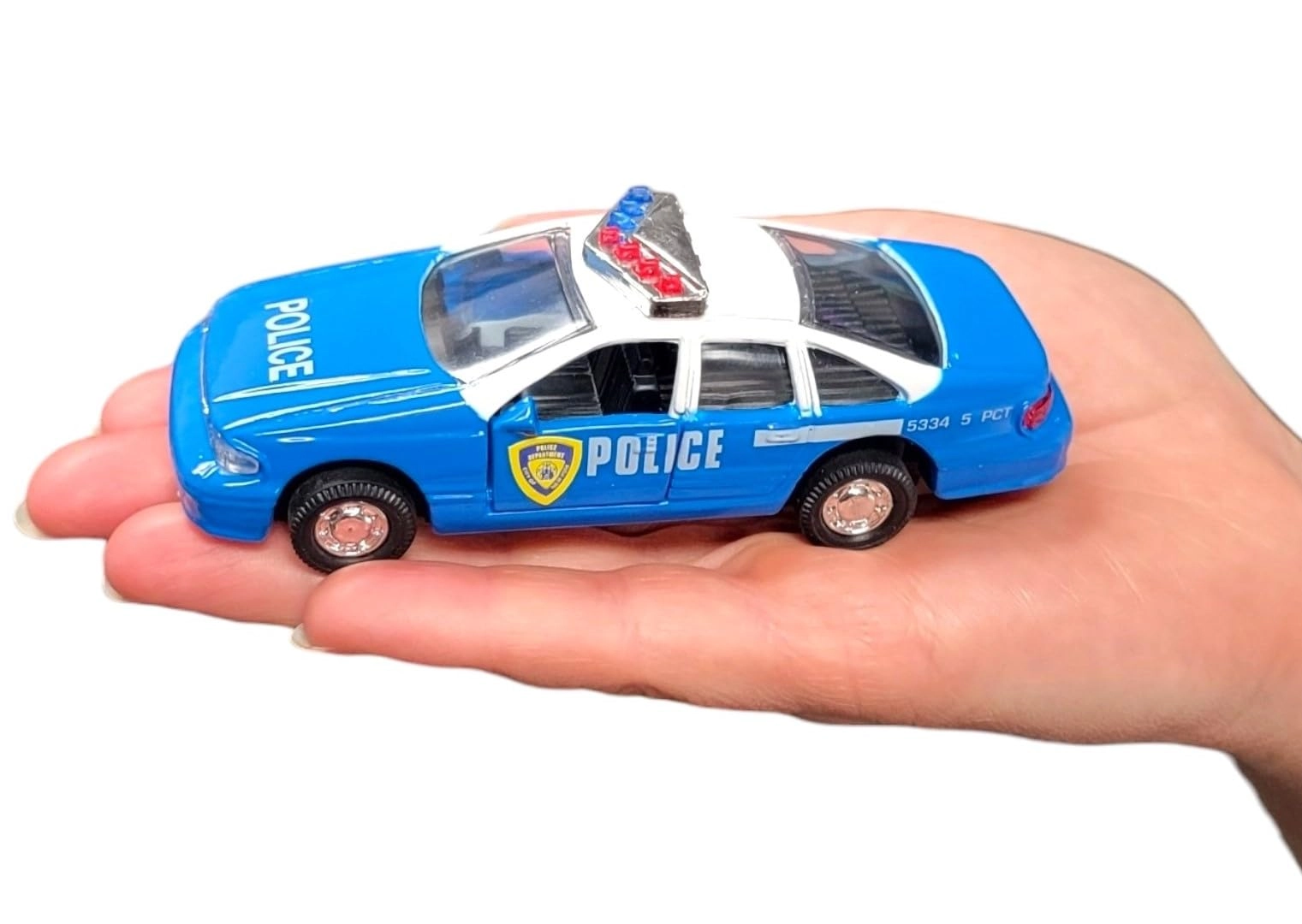 ZU Die-Cast Pull Back Police Car - Caprice - 4.5" 1 pcs