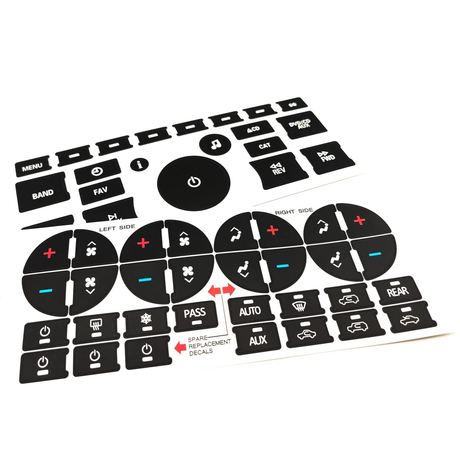 Radio Dash Button Repair Kit