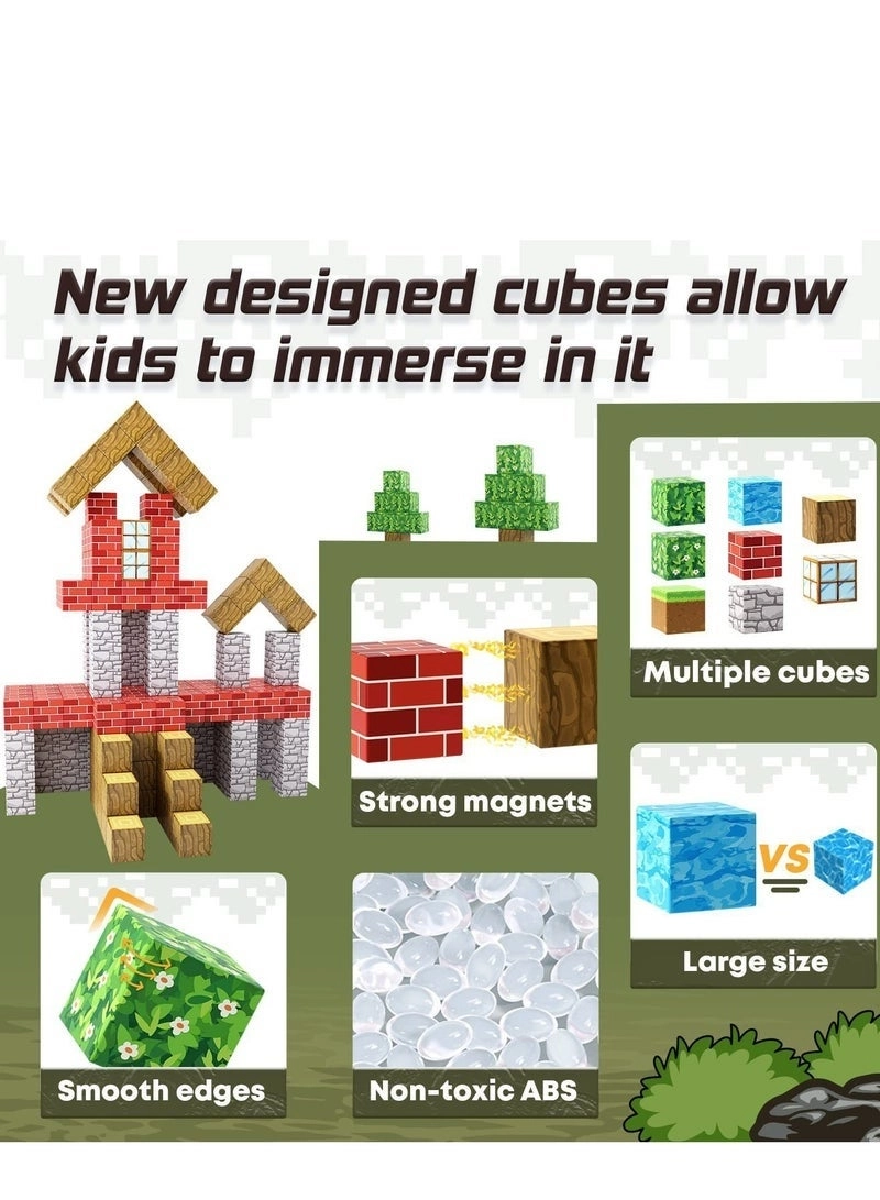 Magnetic Blocks - 100 pcs