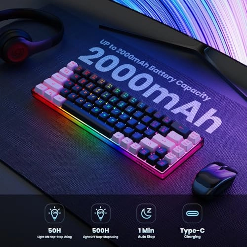 Wireless Gaming Keyboard-KB - 2.4G Wireless