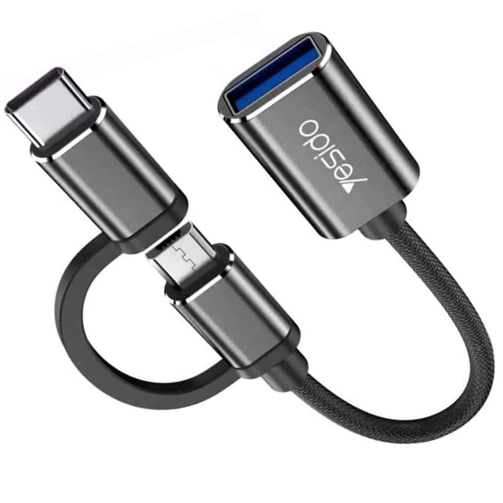 Yesido GS02 Cable Micro-USB to Type-C Braided