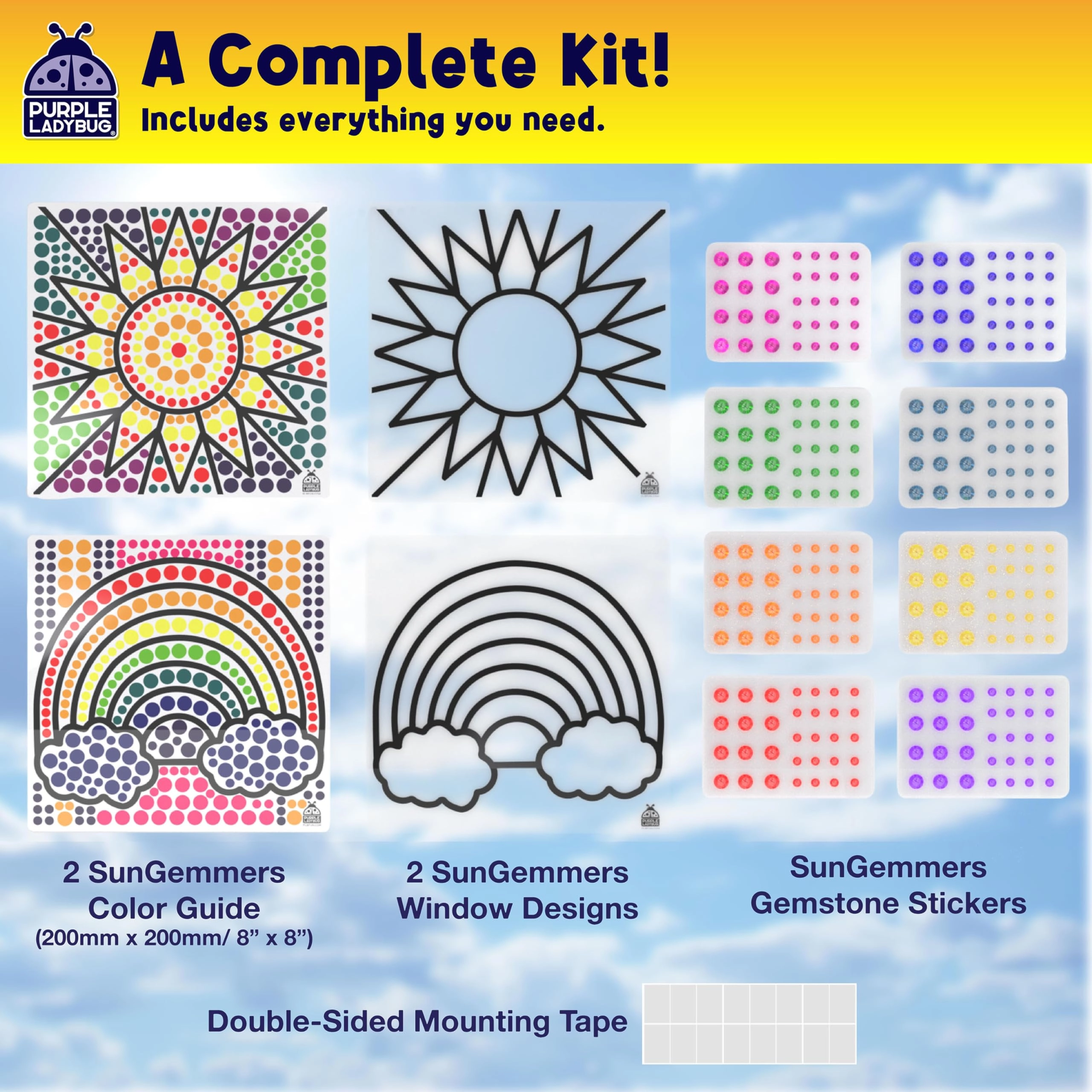 SunGemmers - Brighten up your space with dazzling rainbow suncatchers for creative kids., Bring joy with interactive craft kits, perfect for festive decorations and gifts., Encourage artistic expression with fun, mess-free gem art projects for all ages., Engage young minds through hands-on creativity with vibrant window art systems, Explore the magic of sunlight and creativity with enchanting suncatcher design… 2