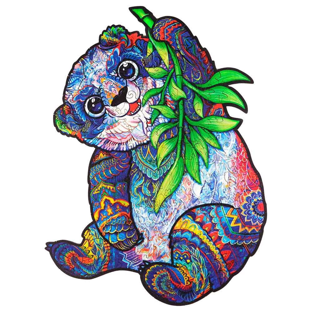 Serious Panda Wooden Puzzle (4107390-PANDA_M) - 215 pcs